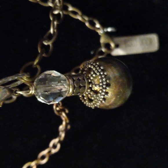 Industrial style oval link chain with pendant. Eye catching piece - Picture 5 of 5